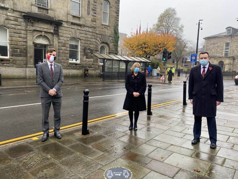 Nick Thomas-Symonds with Lynne Neagle and Anthony Hunt