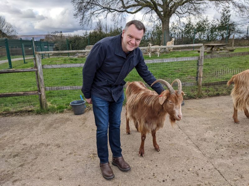 Nick Thomas-Symonds visiting All Creatures Great and Small