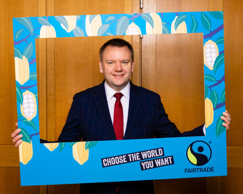 Nick Thomas-Symonds supporting Fairtrade Fortnight