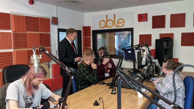 Nick Thomas-Symonds visiting Able Radio