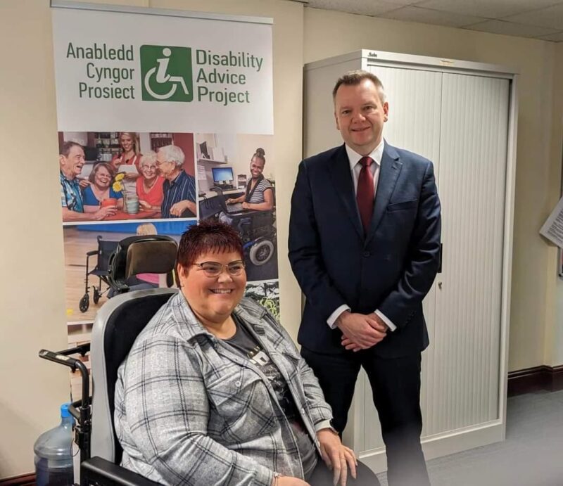 Nick Thomas-Symonds visiting Disability Advice Project